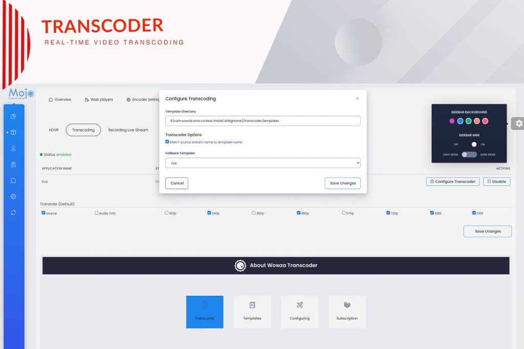 Wowza Transcoder