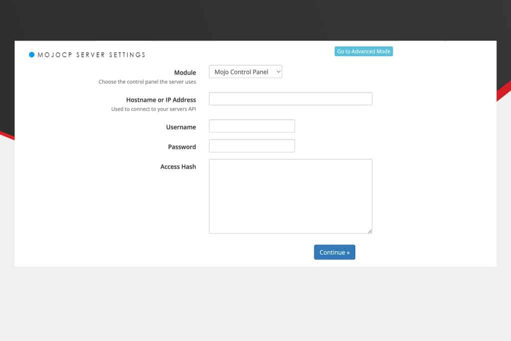 MojoCP integrates seamlessly with WHMC