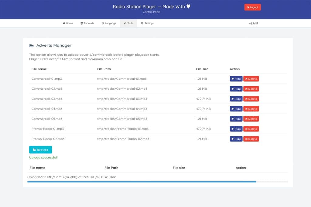 Adverts Manager
