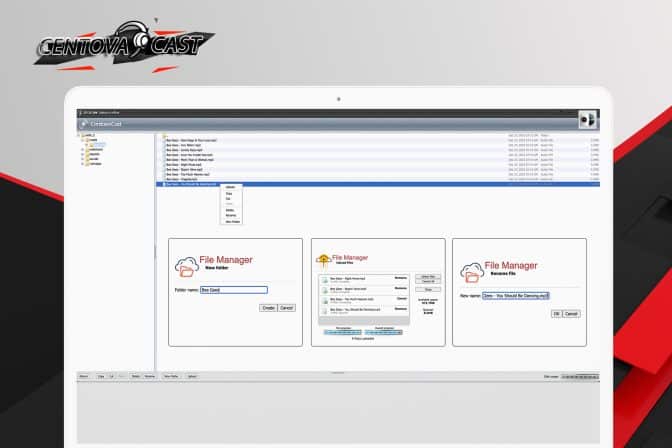 Centova Cast File Manager