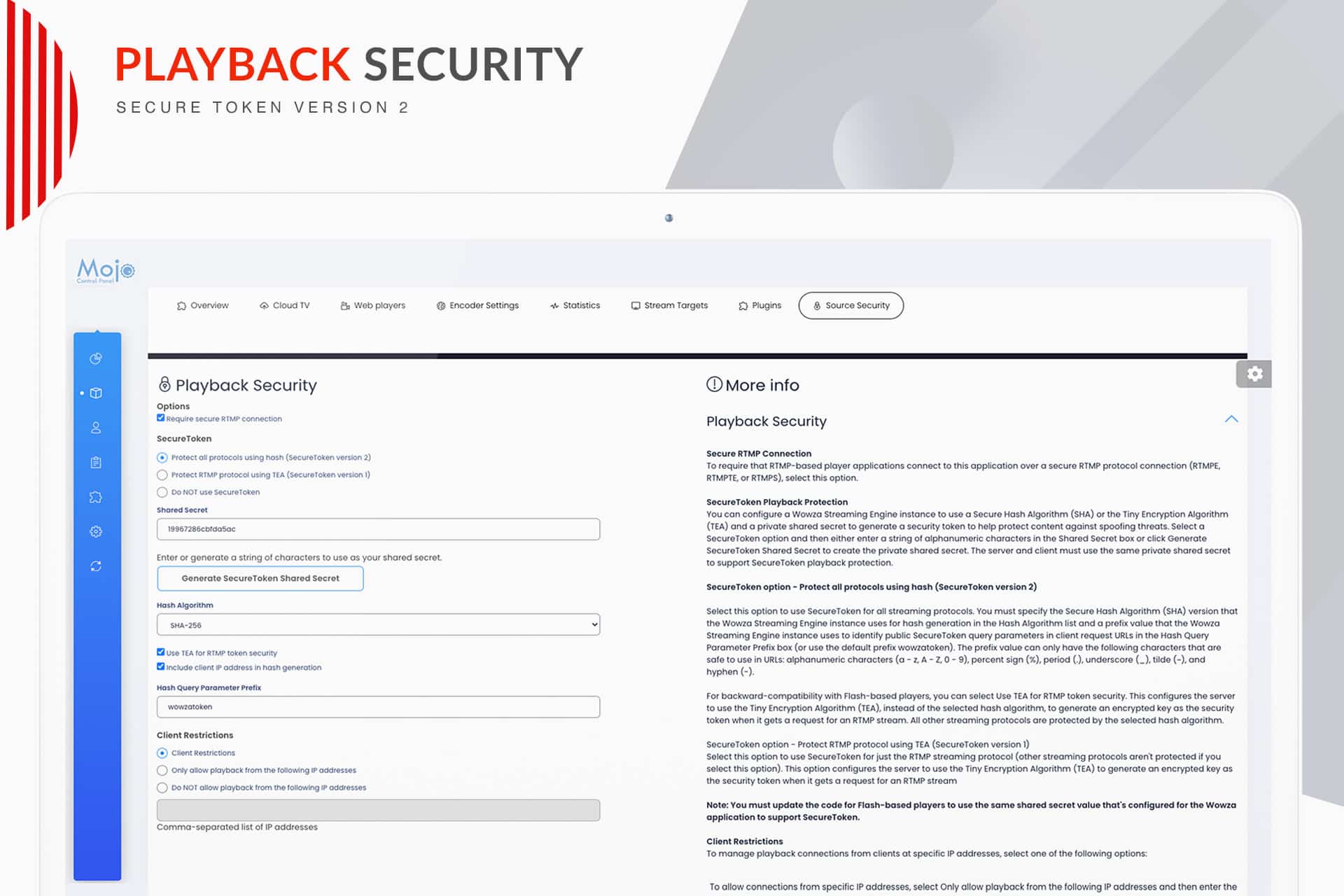 Wowza Secure Token