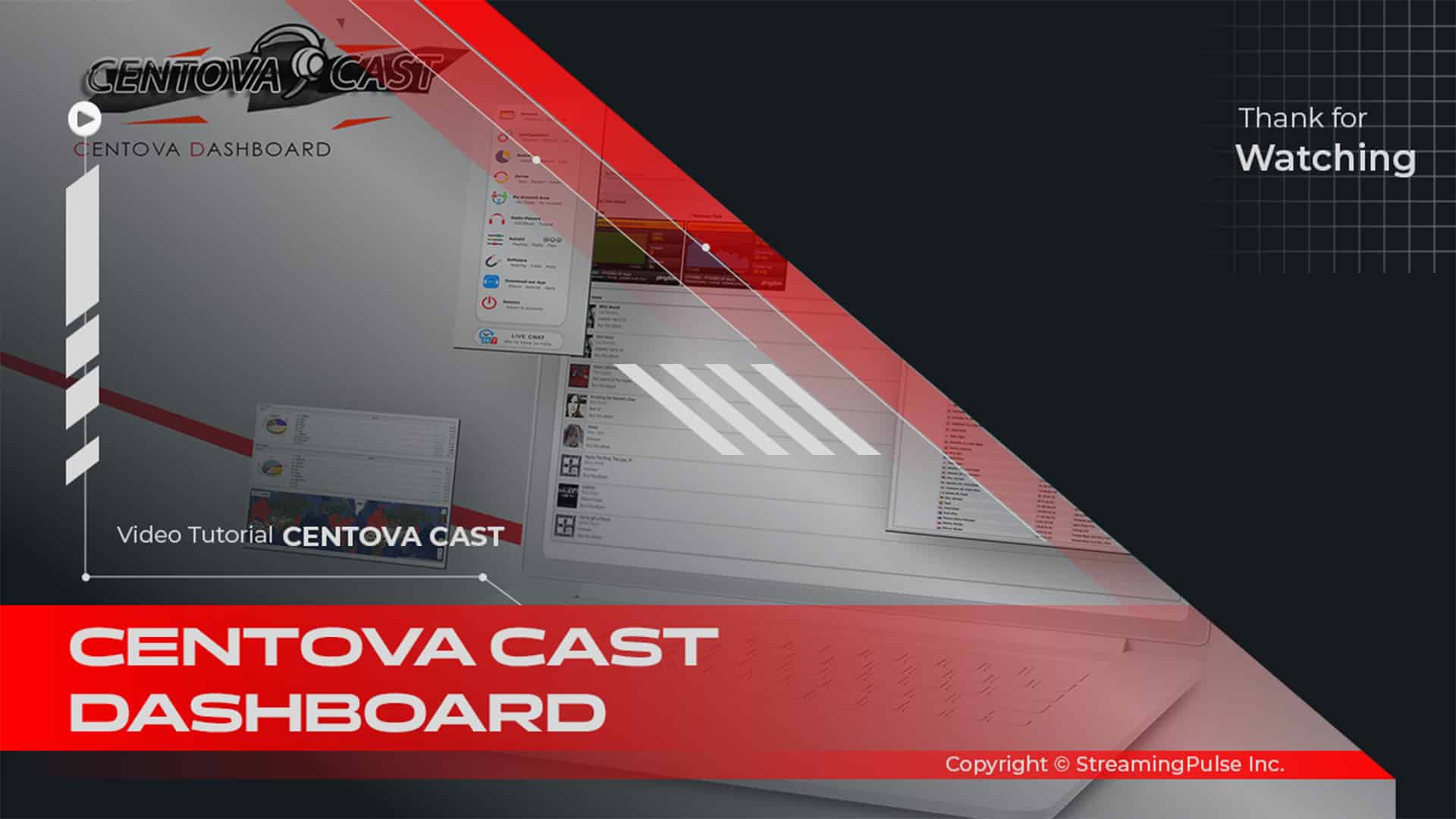 Centova Cast Dashboard